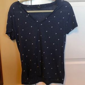 Rails Navy Slub Tee xs